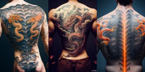 Dragon Tattoo generated by midjourney