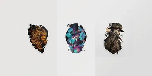 Cool Sticker Designs generated by midjourney