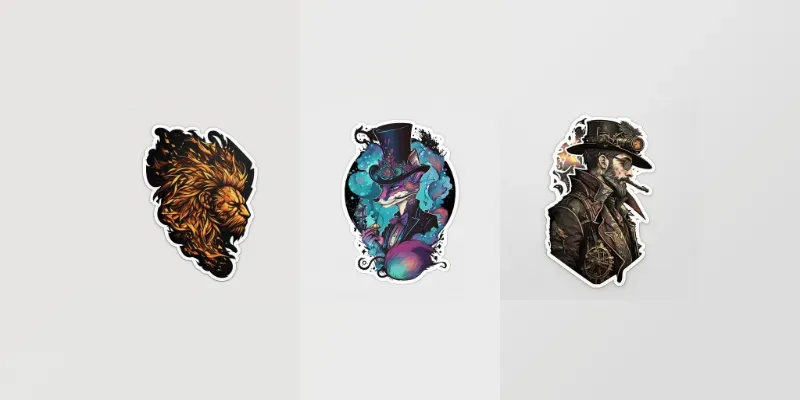 Cool Sticker Designs generated by undefined