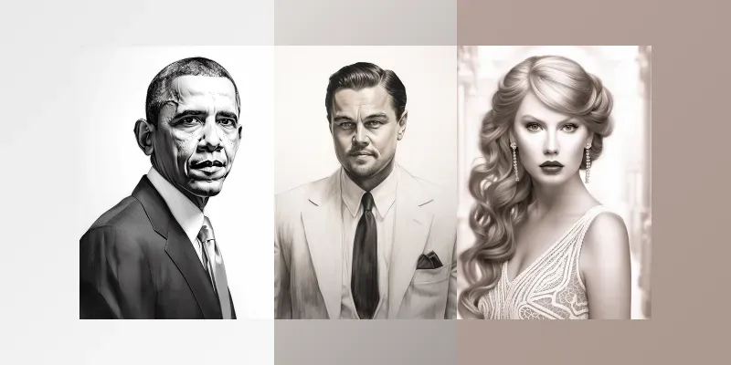 Elegant Portrait Art generated by undefined