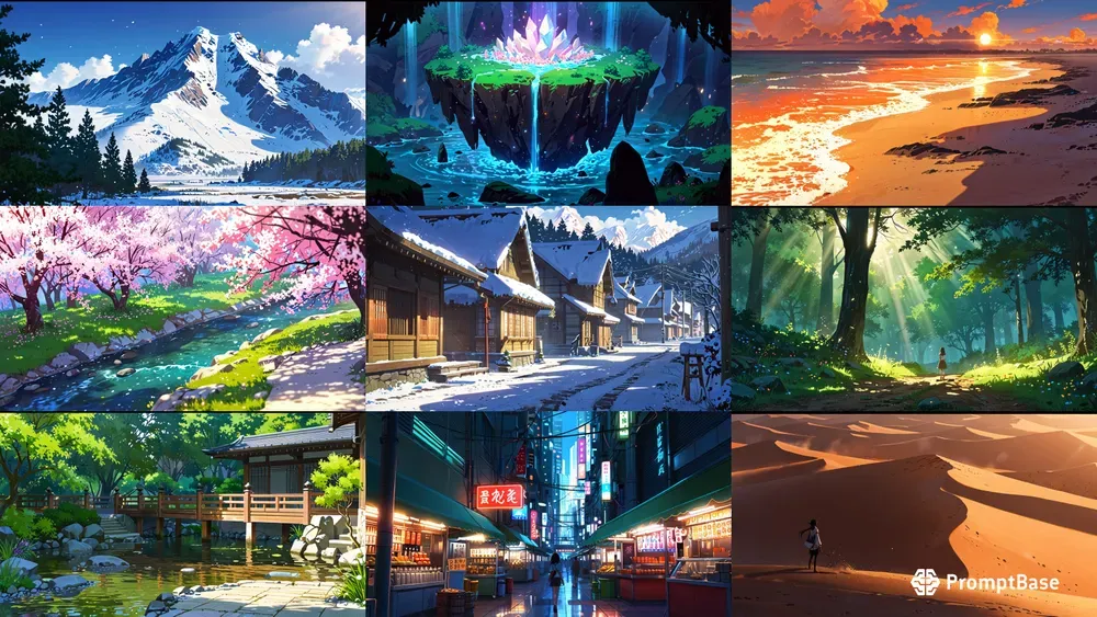 Captivating Anime Landscapes And Scenes