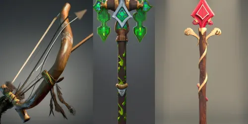 MMORPG Weapons generated by dalle