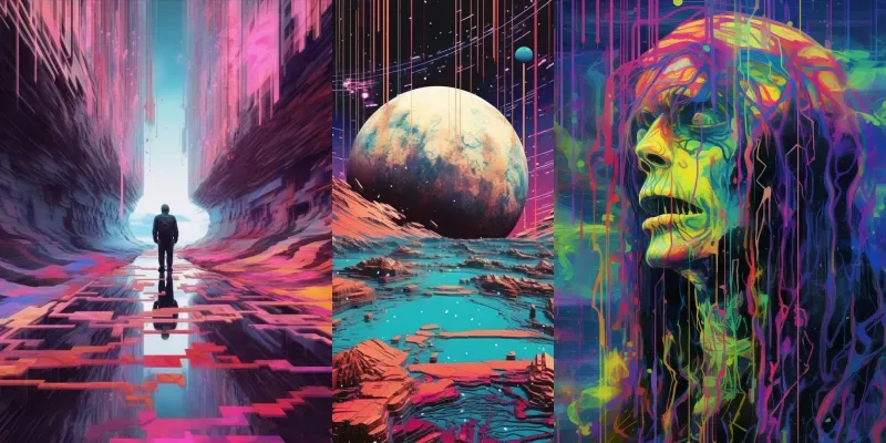 Weird Psychedelic Glitch Art generated by undefined