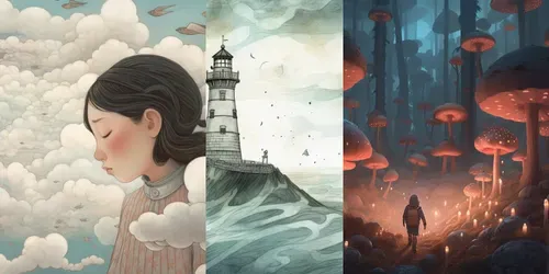 Korean Imaginary Illustrations generated by midjourney