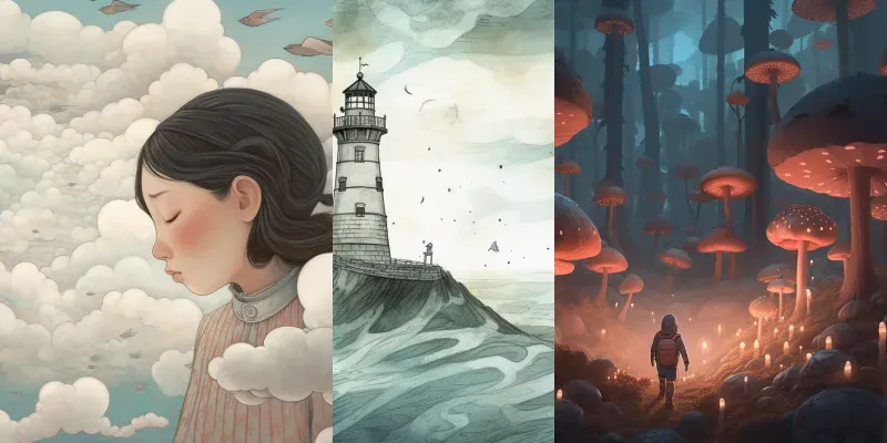 Korean Imaginary Illustrations generated by undefined