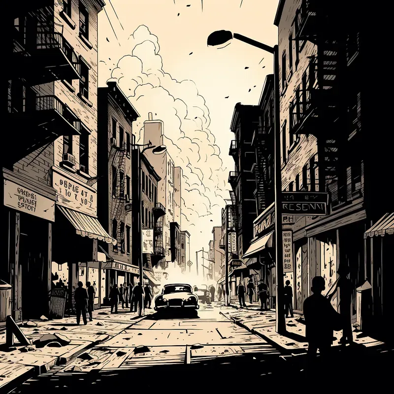 Black And White Comics Noir Style