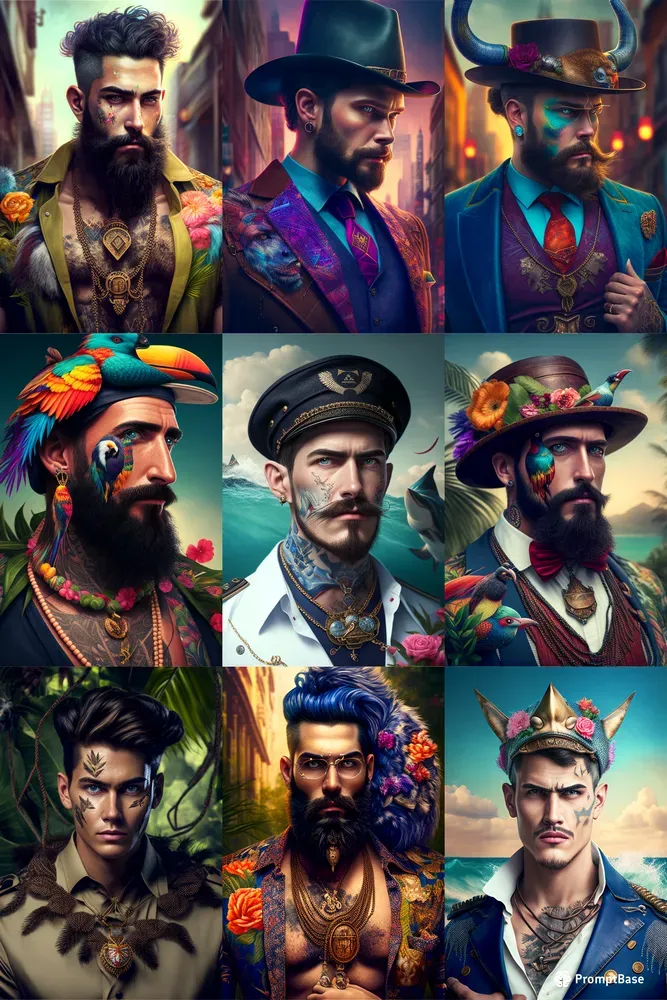 Men Portrait Wildlife Attires