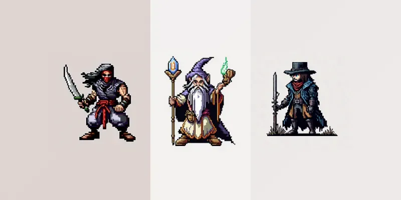 Retro Video Game Sprites generated by undefined
