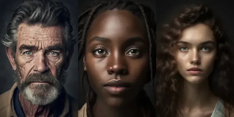 Realistic Photographic Portraits generated by undefined