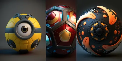 Character Inspired Footballs generated by midjourney