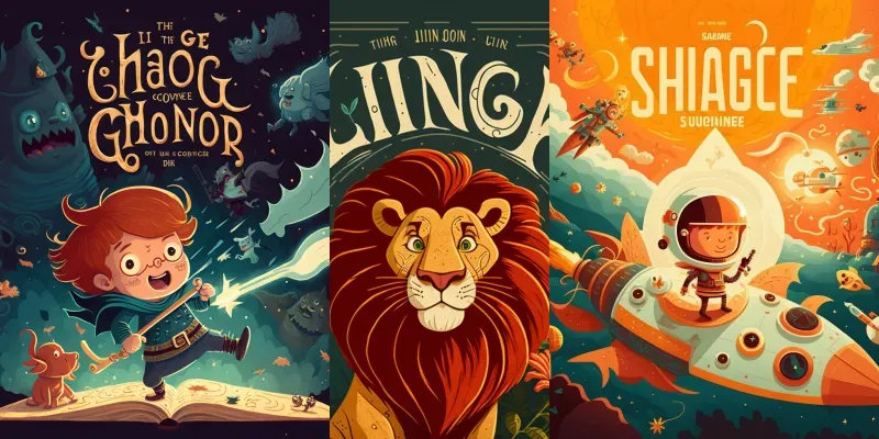 Children's Book Cover Illustrations generated by undefined
