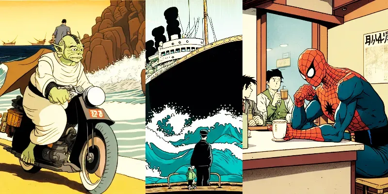 Tintin Characters Style Herge generated by undefined