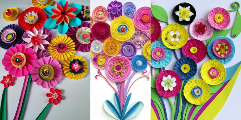 Paper Art Flowers generated by undefined