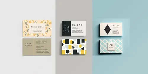 Minimalist Business Card Designs generated by midjourney