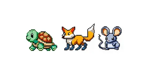 Video Game Monster/Animal Sprites generated by dalle