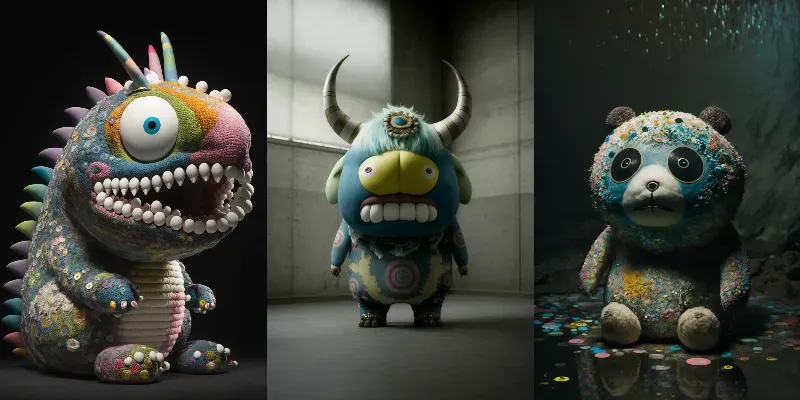 Furry Monsters Pop-art generated by undefined