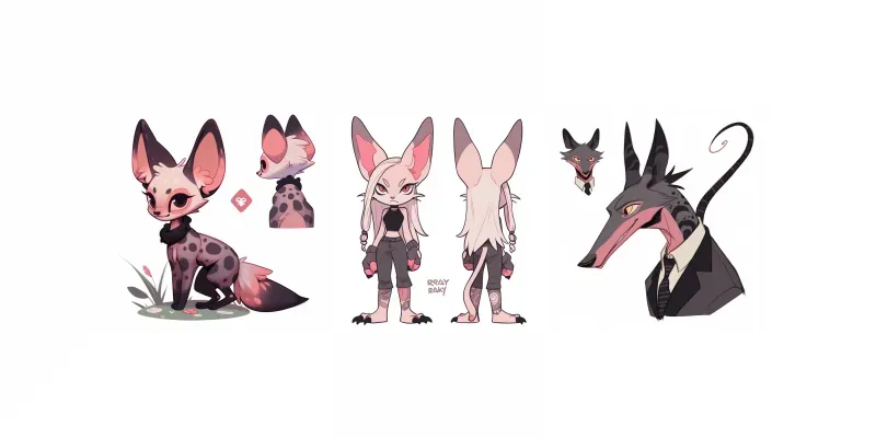 Edgy Adoptable Fursona Furries generated by undefined