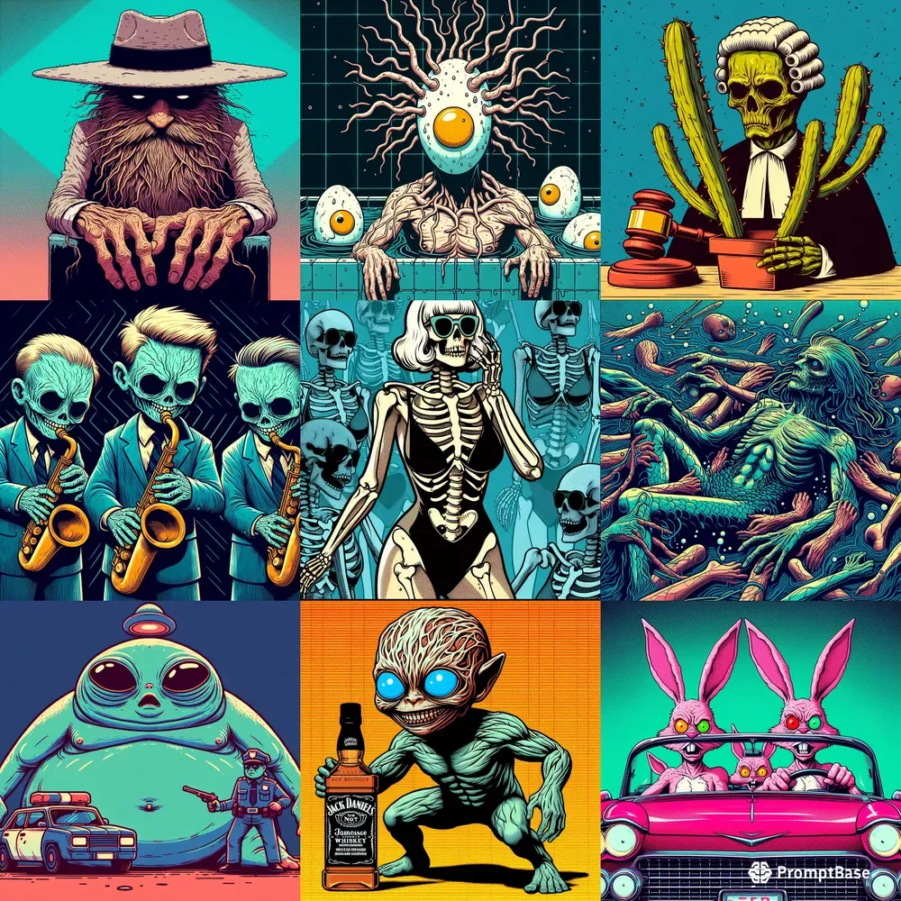 Disturbing Cartoon Pop Art