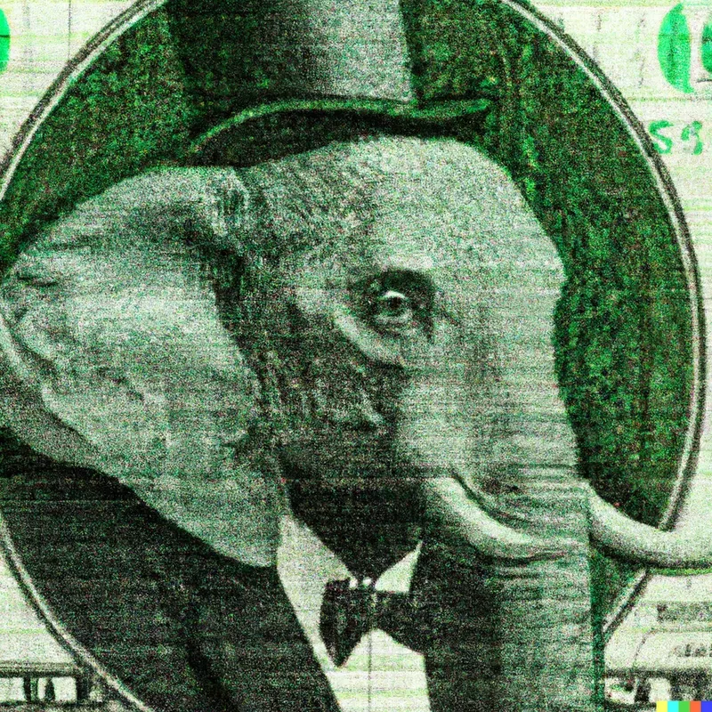 Dollar Bill Portrait