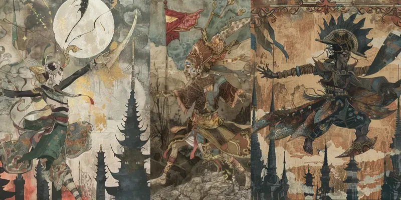 Indonesian Folklore Art generated by undefined
