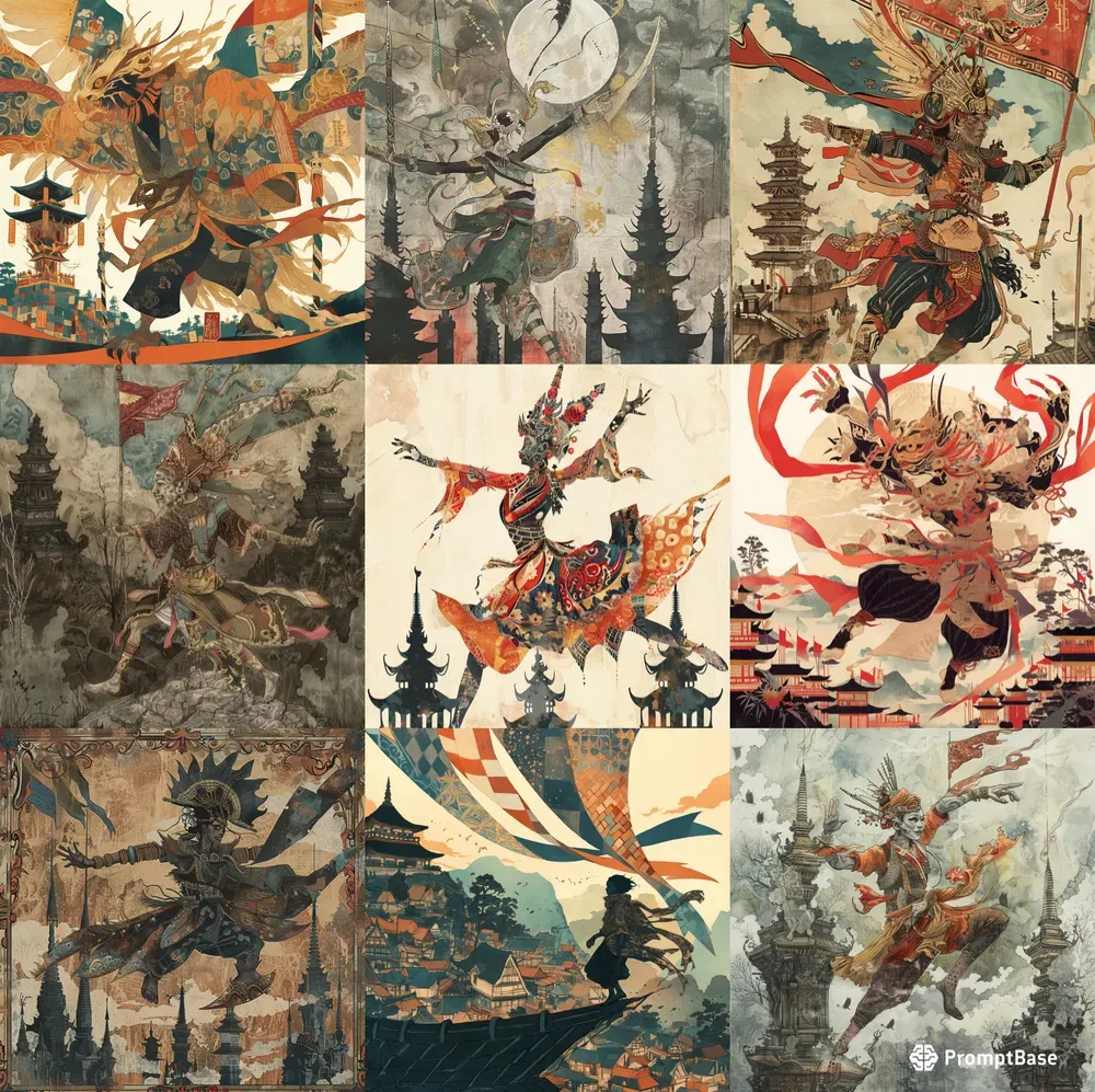 Indonesian Folklore Art