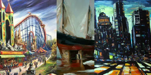 Oil Paintings With Extreme Emotions generated by dalle