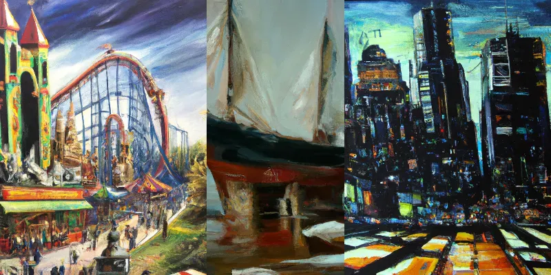 Oil Paintings With Extreme Emotions generated by undefined