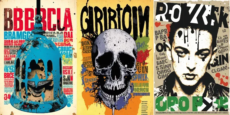 90s Grunge Posters generated by undefined