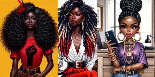 Beautiful Black Woman generated by dalle