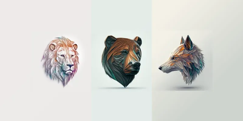 Abstract Chrome Logos generated by undefined