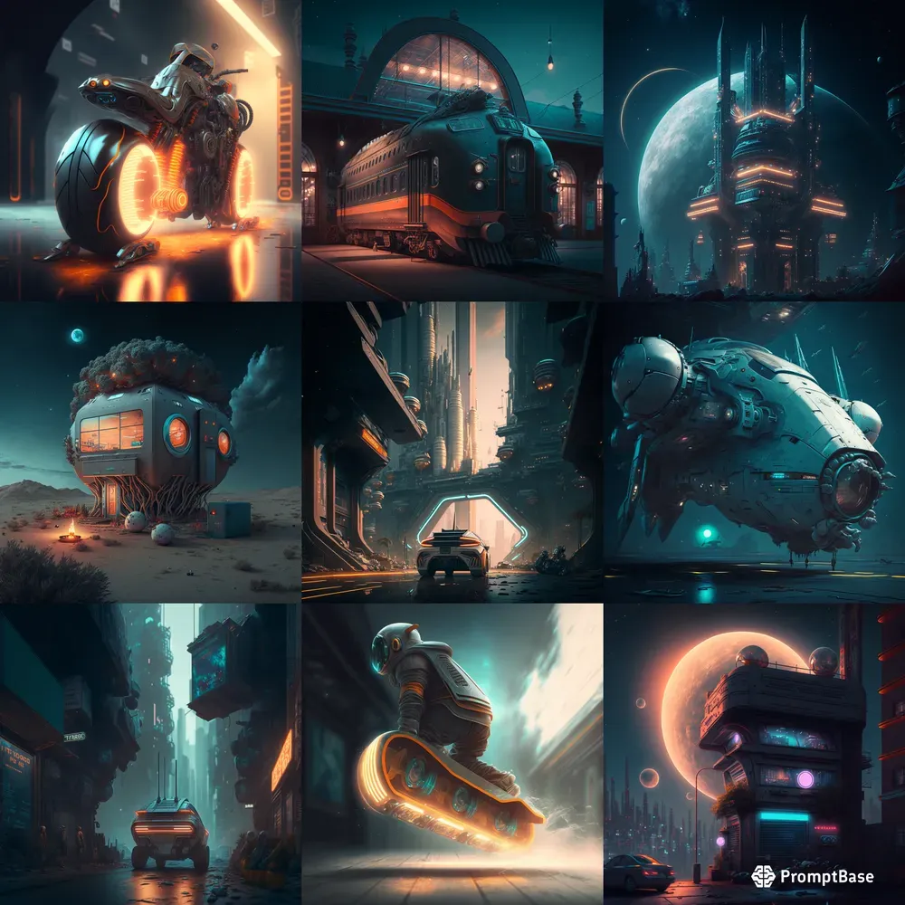 Futuristic Sci-fi 3D Renders