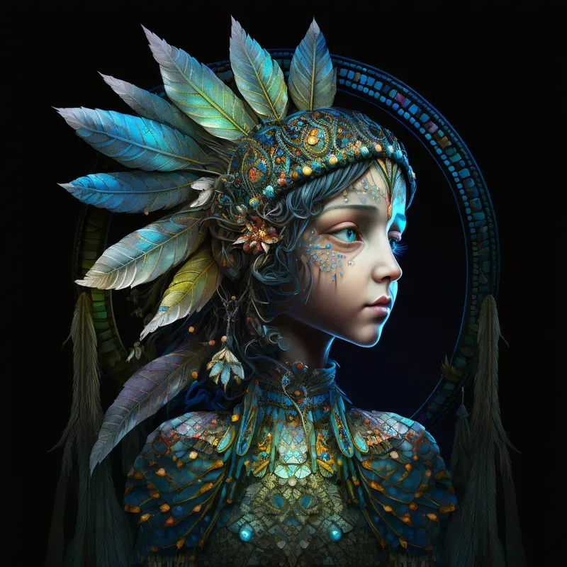 Stylized Glass Painting Portraits