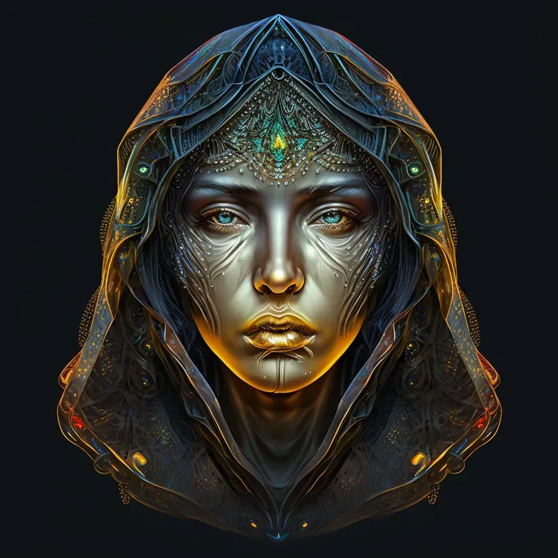 Stylized Glass Painting Portraits