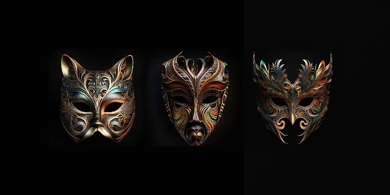 Thematic Masquerade Mask Designs generated by undefined
