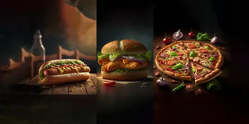 Fast Food Visuals generated by midjourney