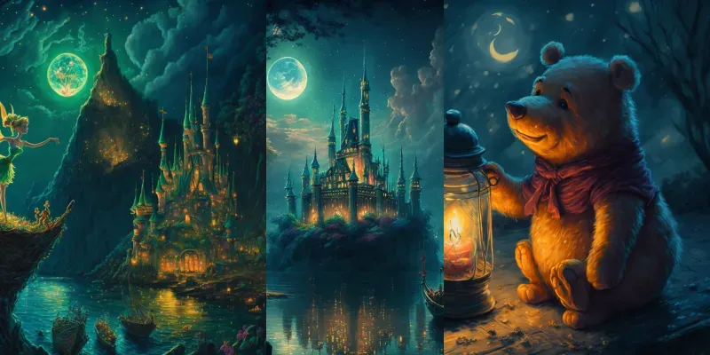 Disney Inspired Artworks generated by undefined