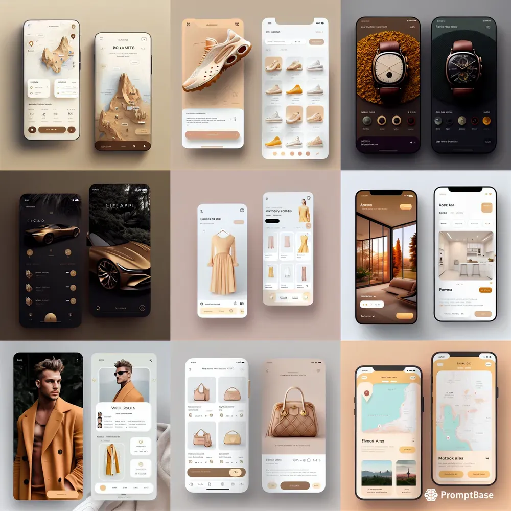 Modern Sleek Mobile Design Mockups