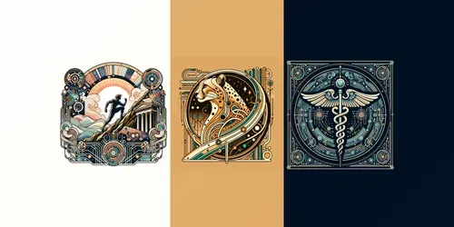 Scifi Nouveau Logos generated by dalle