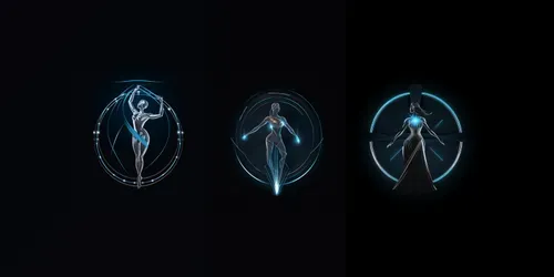 Greek Style Futuristic Logos generated by midjourney