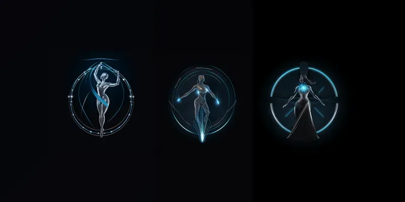 Greek Style Futuristic Logos generated by undefined