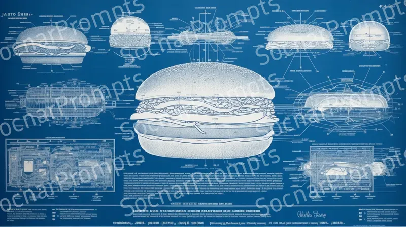Technical Infographic Blueprints