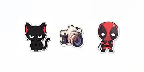 Kawaii Stickers generated by midjourney