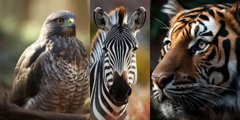 Real Portrait Photos Of Animals generated by undefined