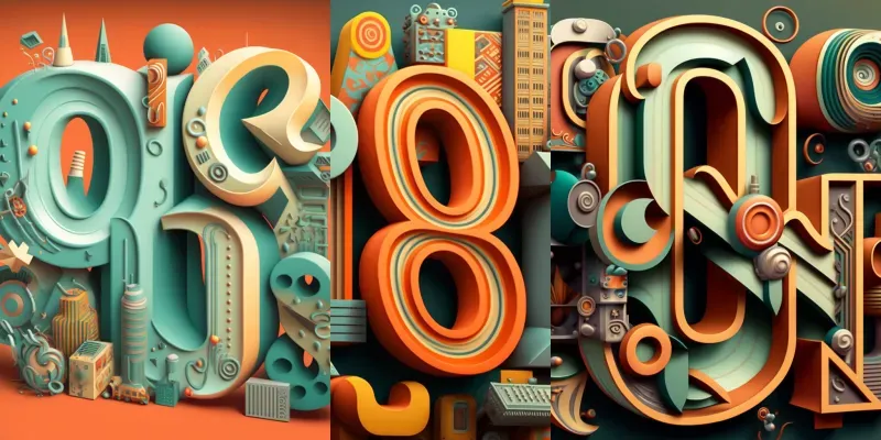 Funky Illustrations Retro Typography generated by undefined