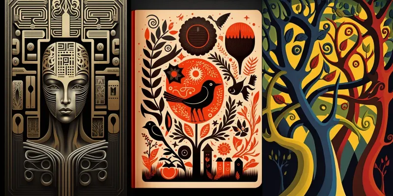 Folksy Style Book Covers generated by undefined