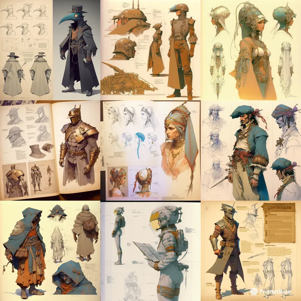 Costume Design Sketches