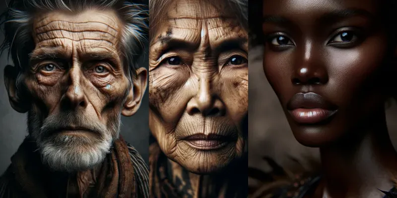 Photorealistic Studio Portraits generated by undefined