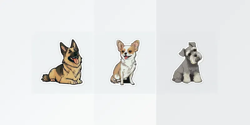 Dogs Breeds Stickers generated by undefined
