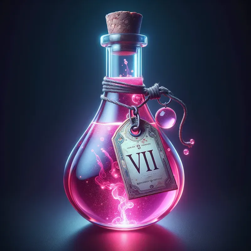 Magic Potions With Paper Tags