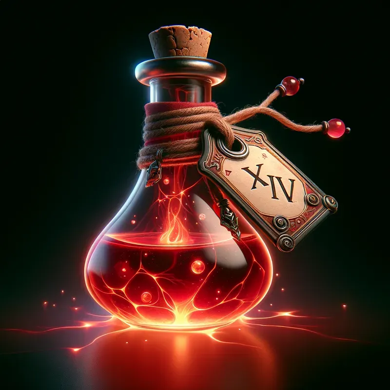 Magic Potions With Paper Tags